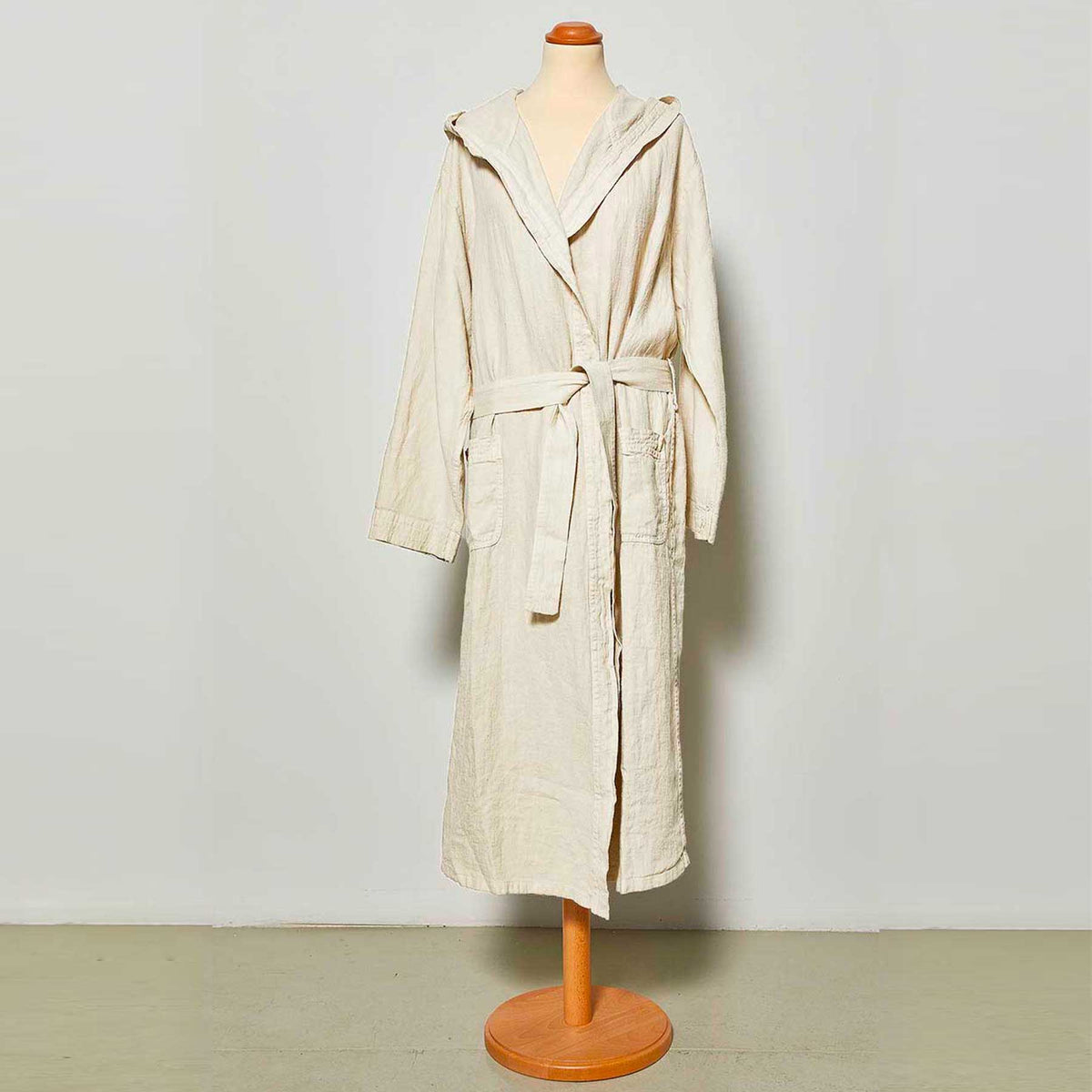 Accappatoio unisex in lino sciallato