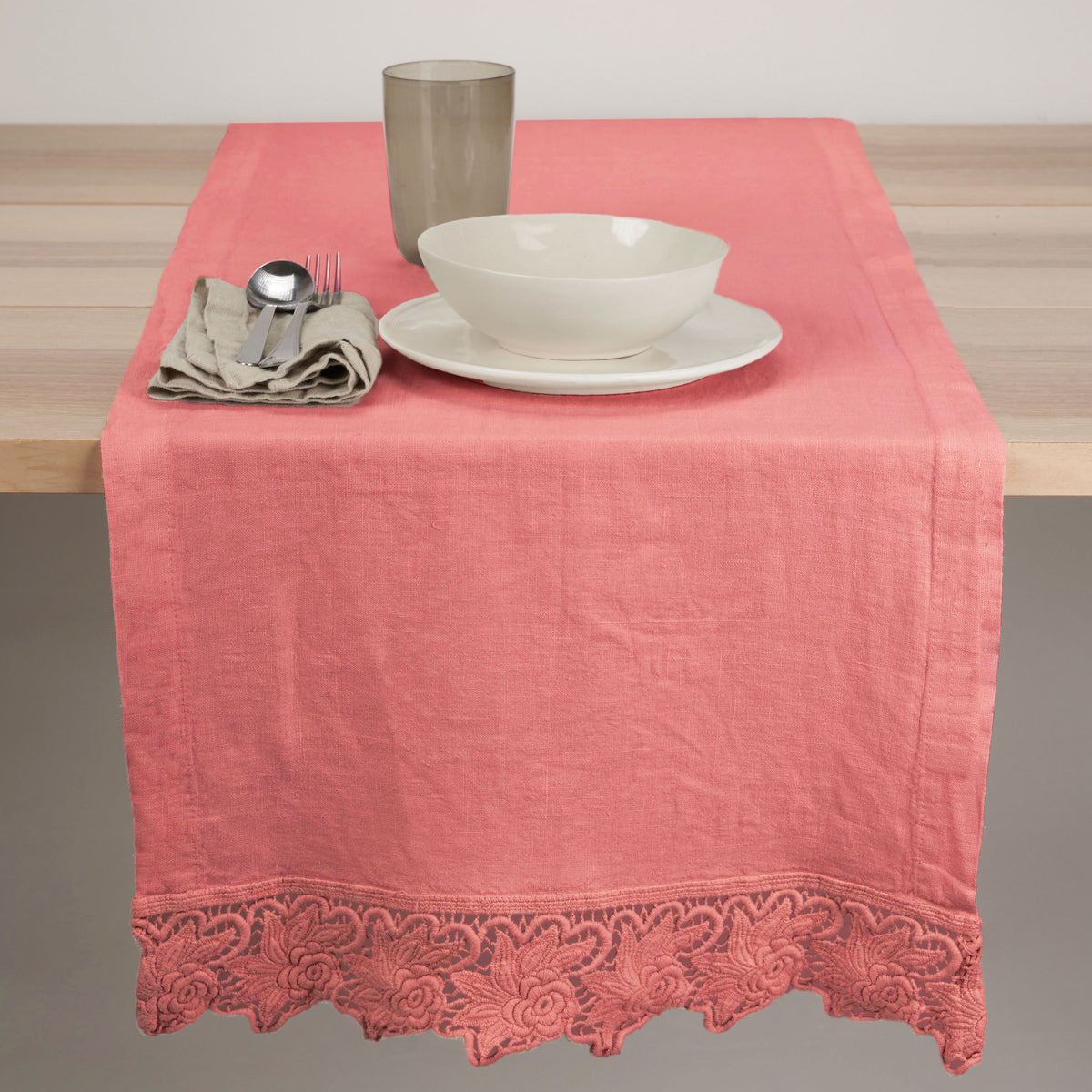 Runner con ricamo Rose * ULTIMO PEZZO