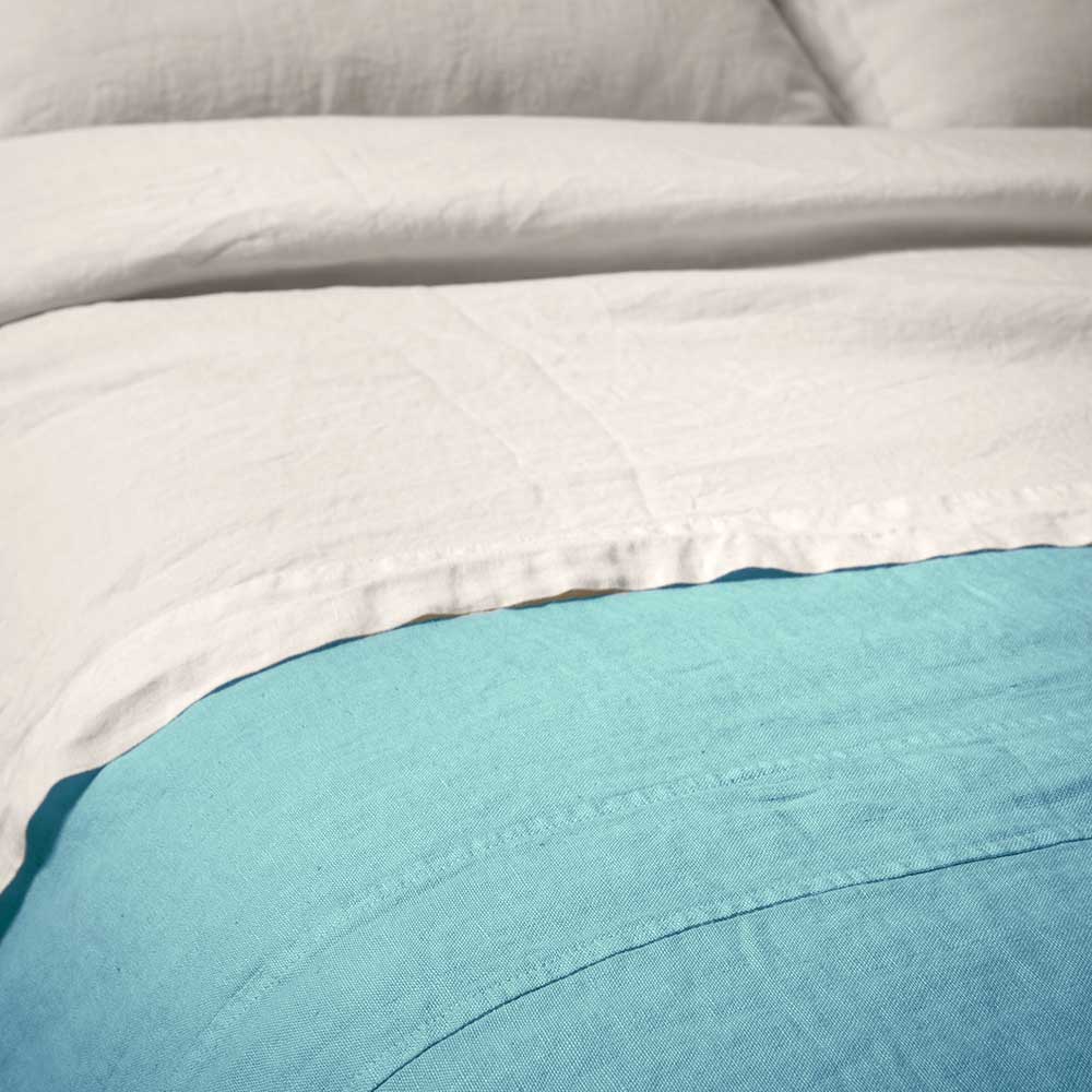 Bedspread with central flat felled seam * LAST PIECE