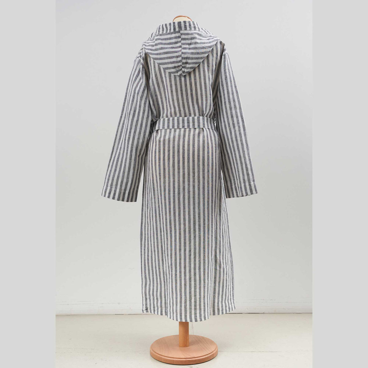 Linee unisex bathrobe with hood