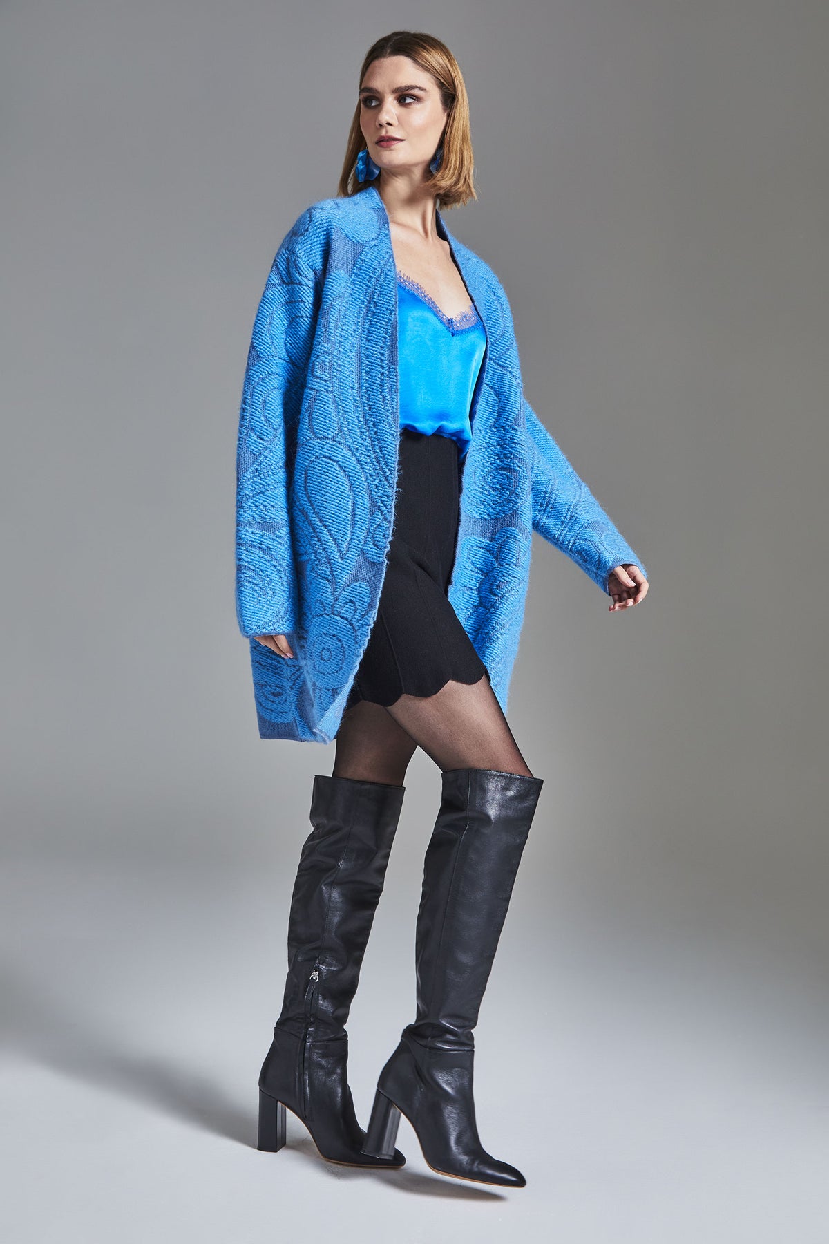 Jacquard coat