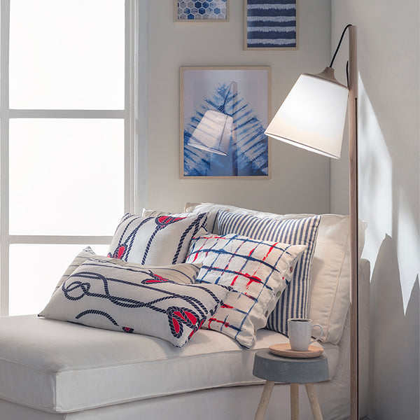 Linee reversible rectangular furnishing pillowcase