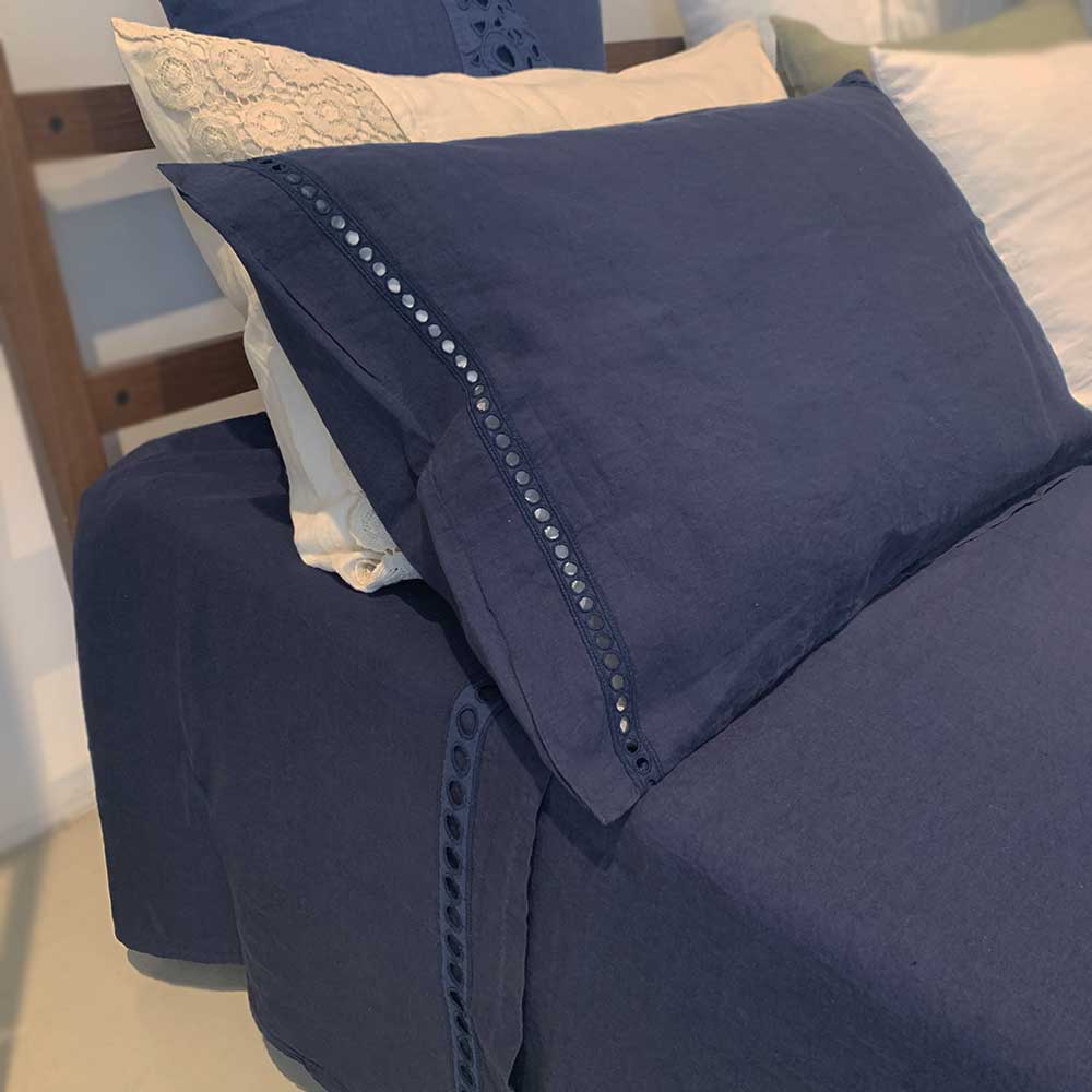 Sheet + single pillowcase set A'jour embroidery * LAST SET