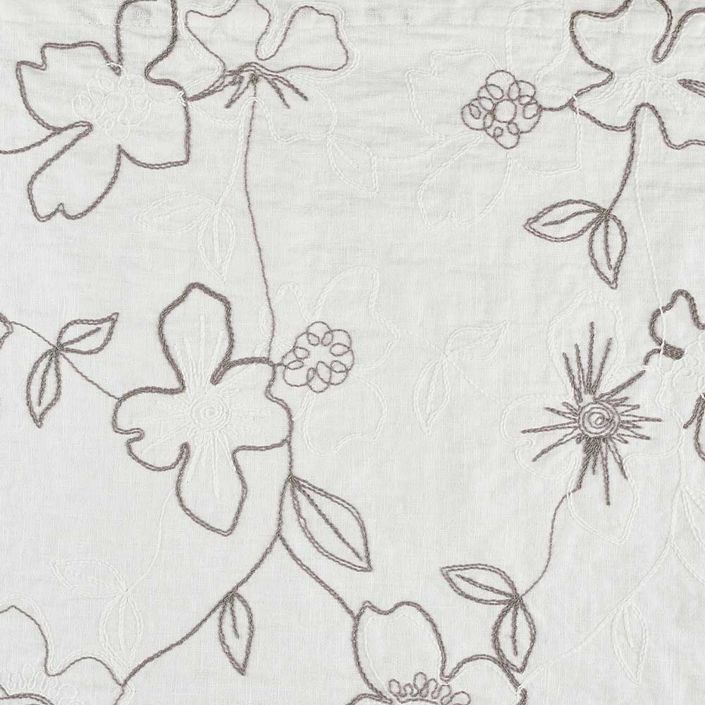 Linen bath towel with Narcissus embroidery * while stocks last