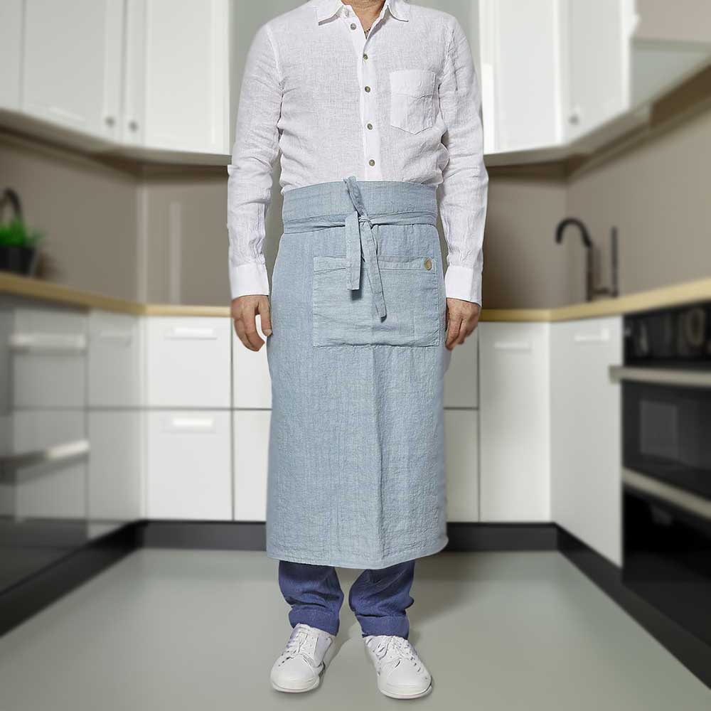 Low-waisted apron