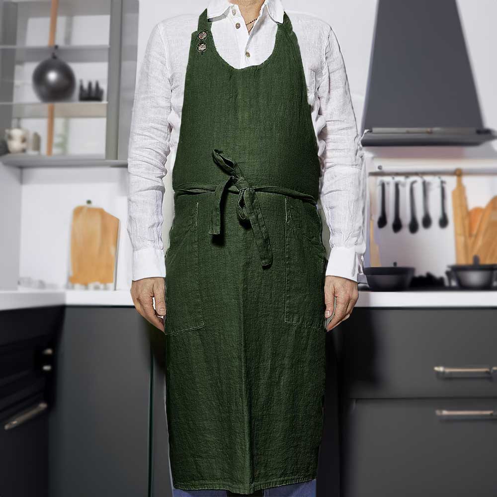 Apron with bib