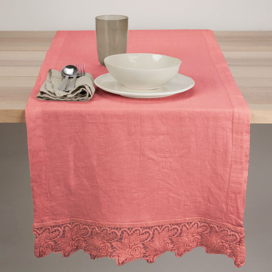 Runner con ricamo Rose * ULTIMO PEZZO