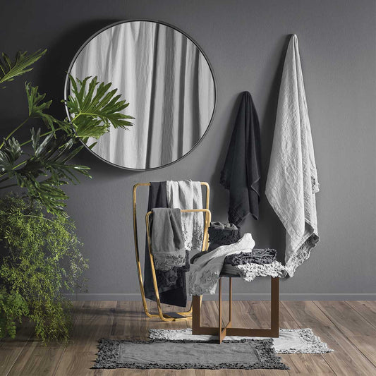 Terry towel set with Petali embroidery