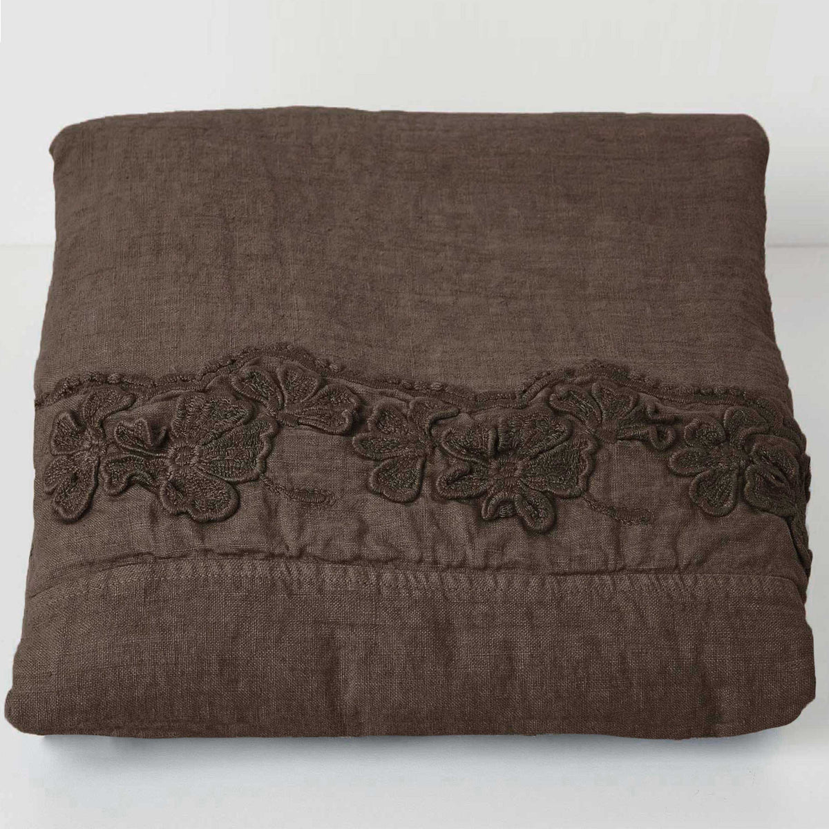Petal embroidery bedspread, square and a half * while supplies last
