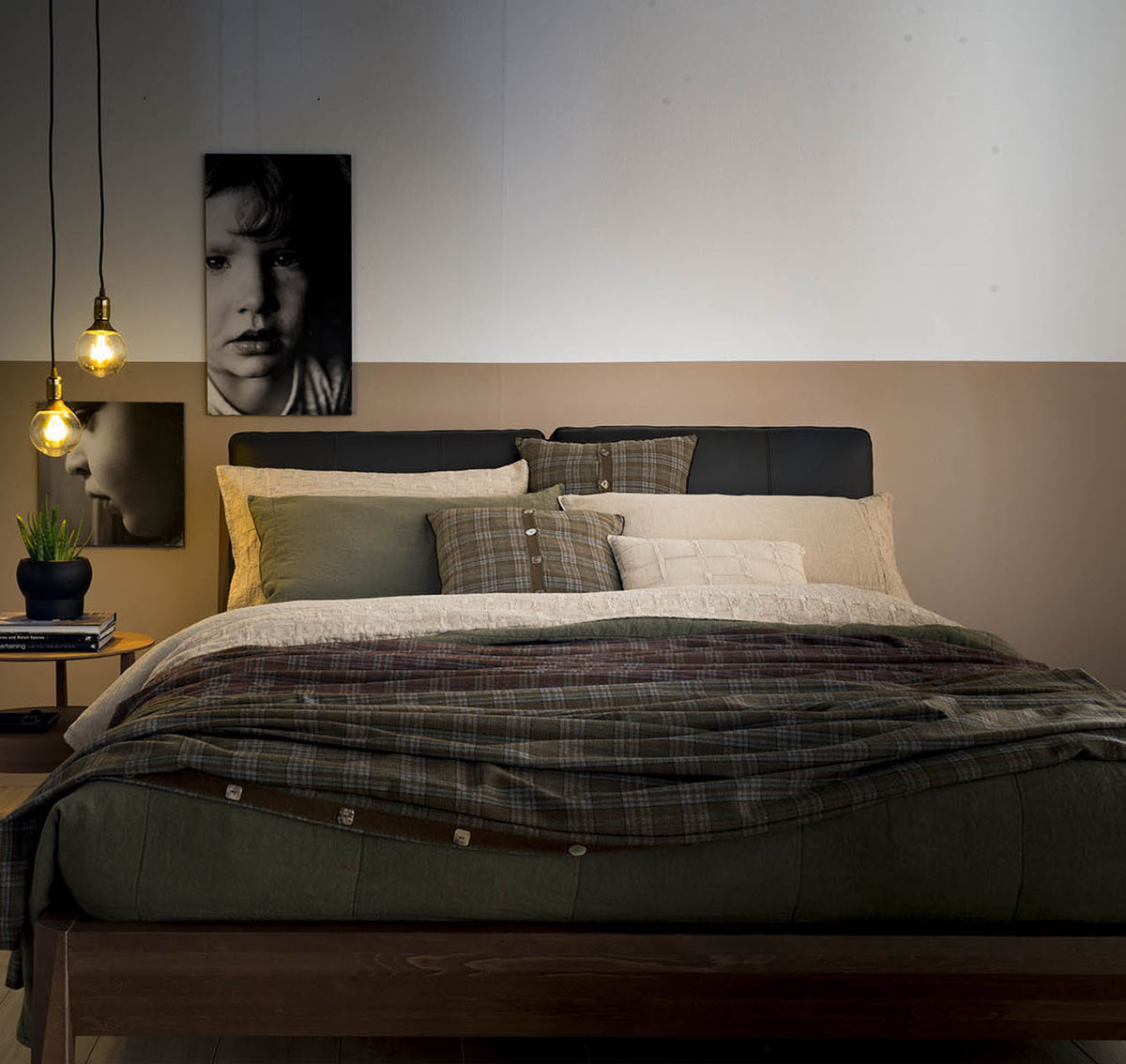 Wool blend buttoned pillowcase * while stocks last