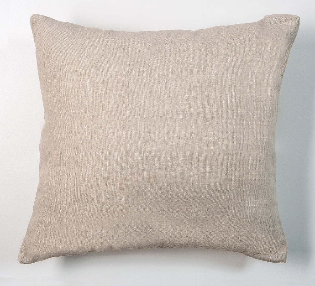 Pair of linen furnishing pillowcases with side buttons