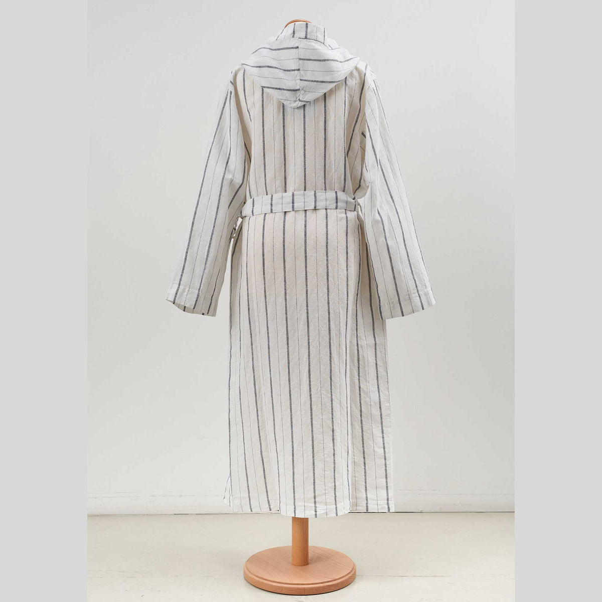 Linee unisex bathrobe with hood