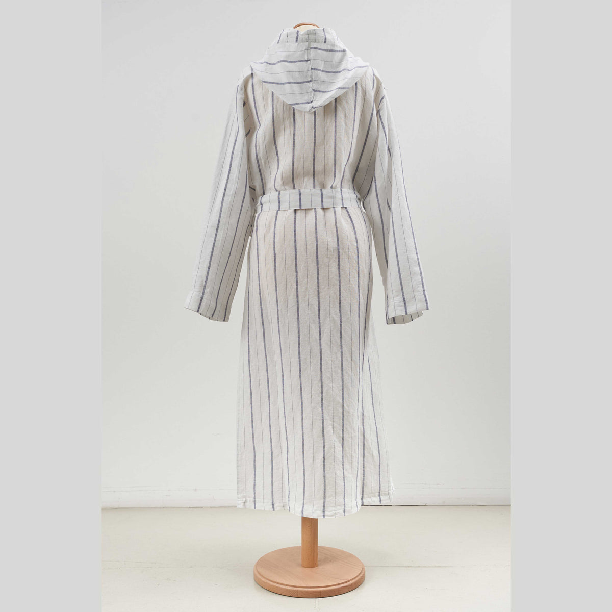 Linee unisex bathrobe with hood