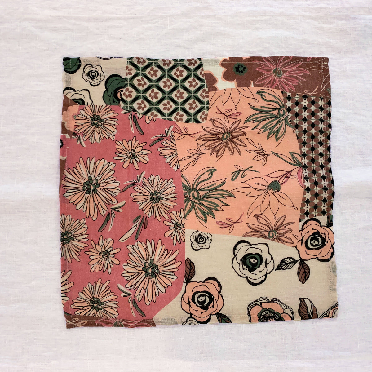 Set of 4 Patchwork print napkins