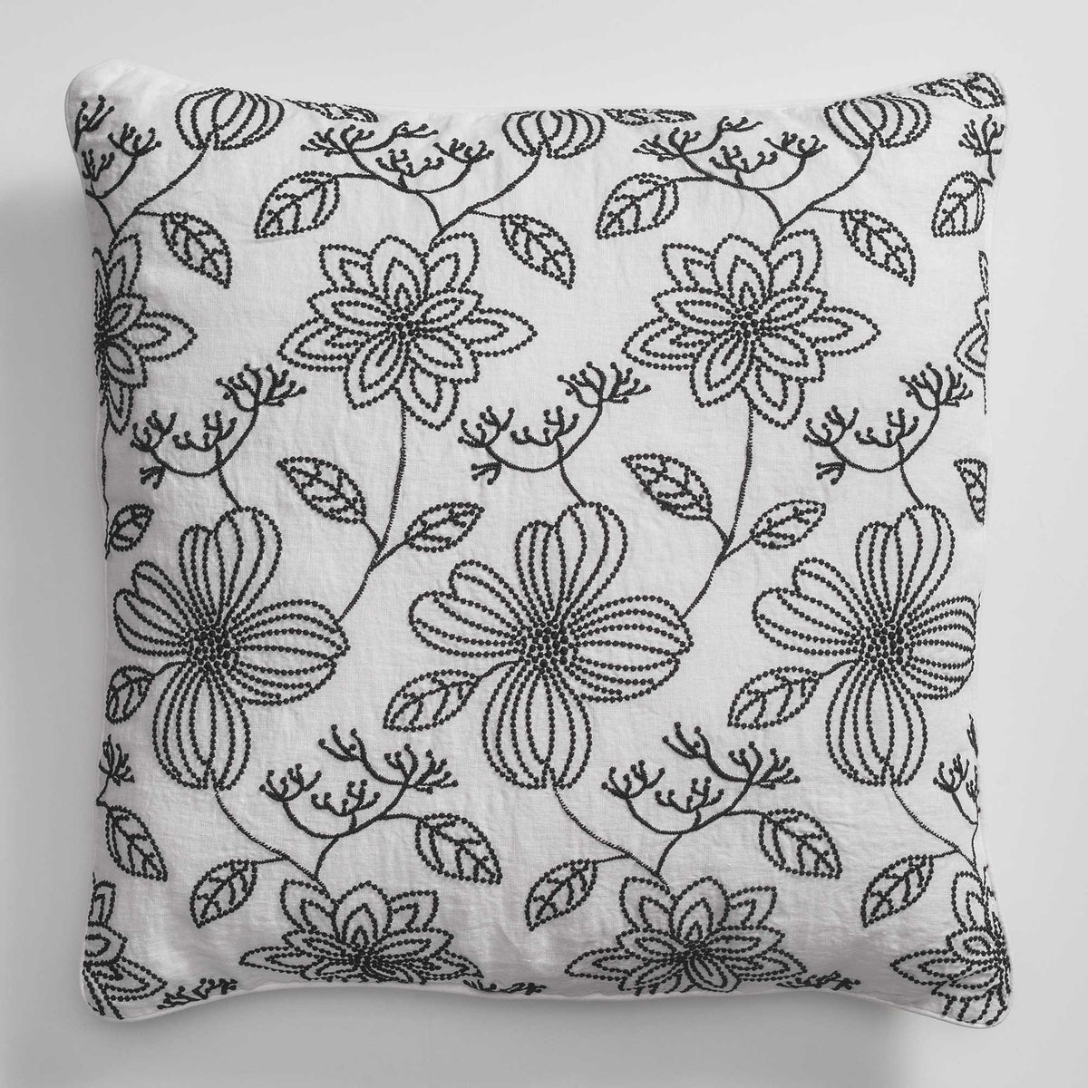 Decorative pillowcase with Leaves embroidery *While supplies last