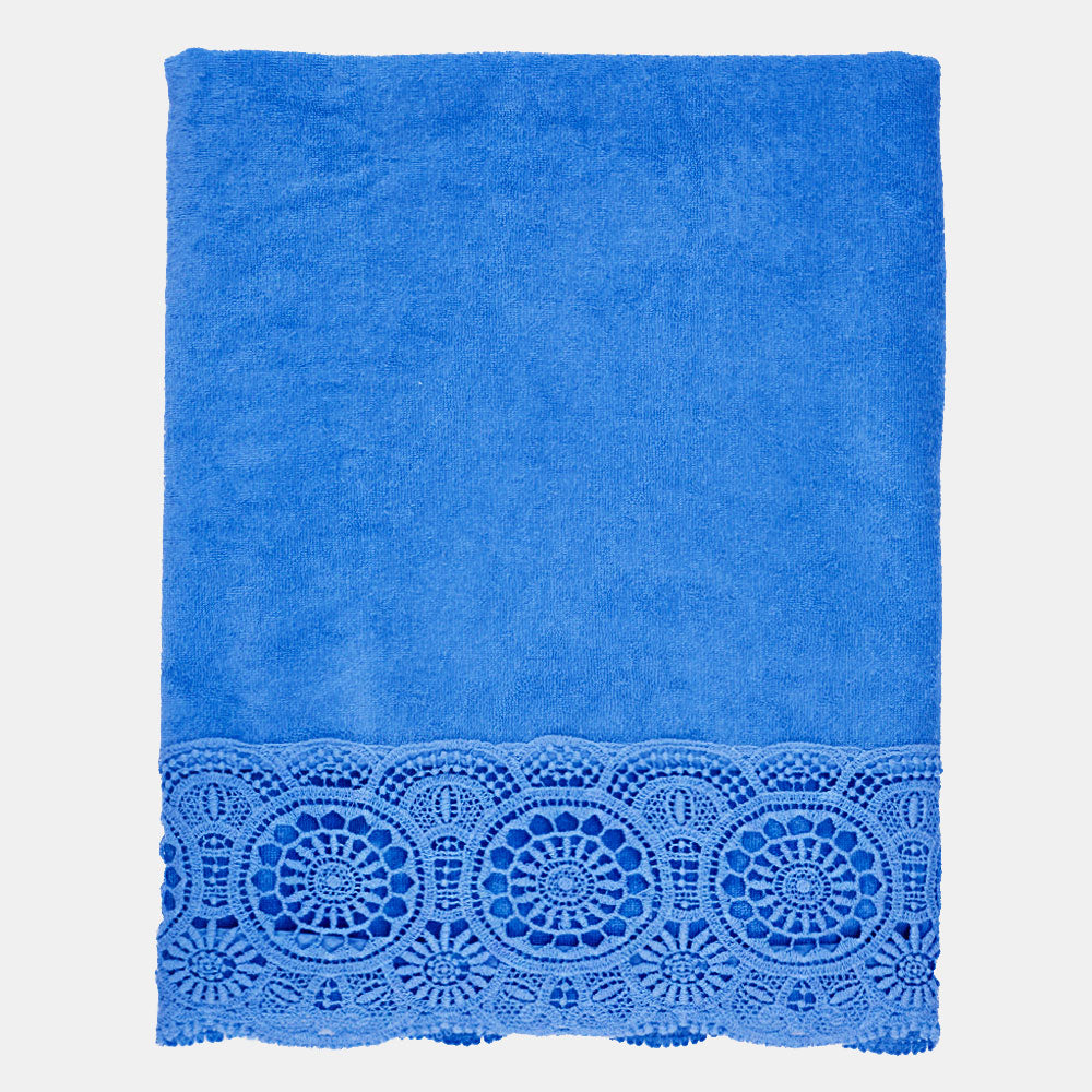 Terry bath towel with Rosette embroidery * while stocks last