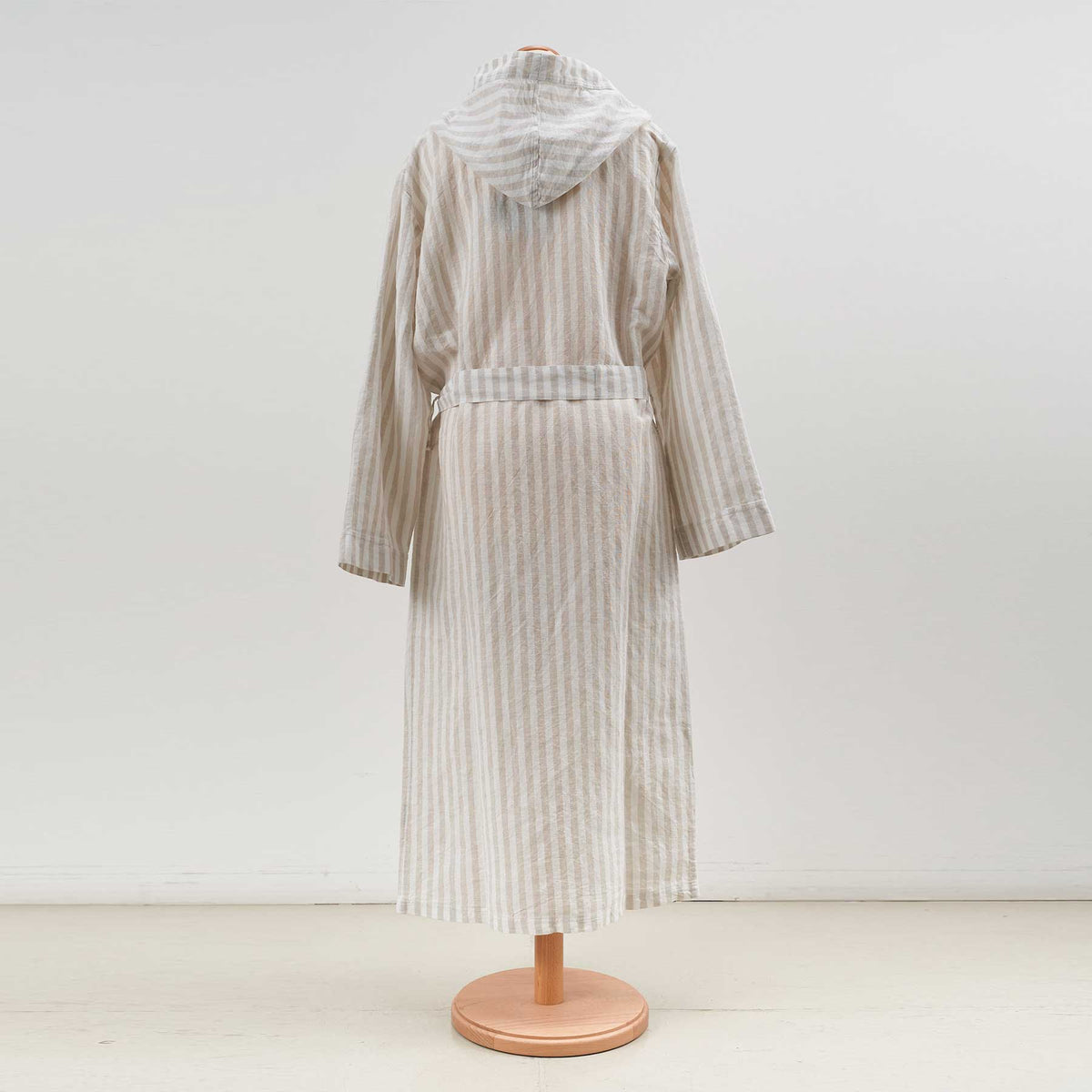 Linee unisex bathrobe with hood