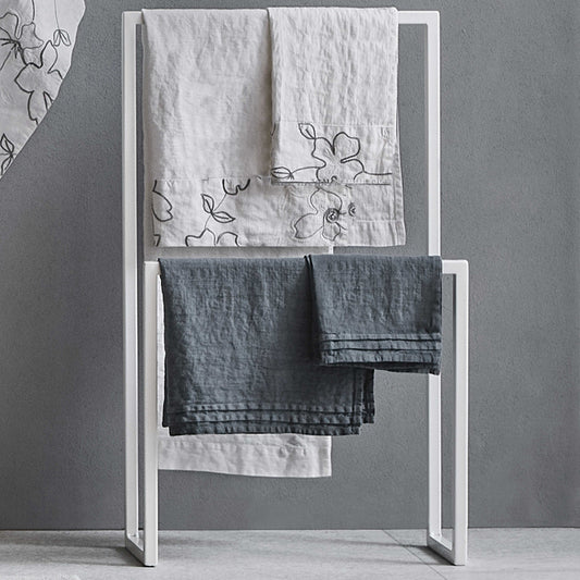Narciso linen face and guest towel set
