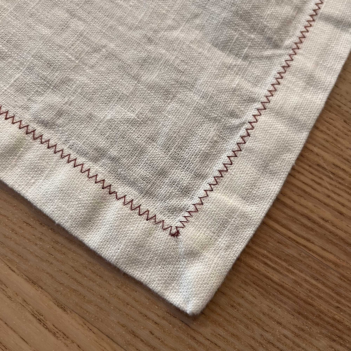Coppia di tovagliette americane ricamo Zig Zag