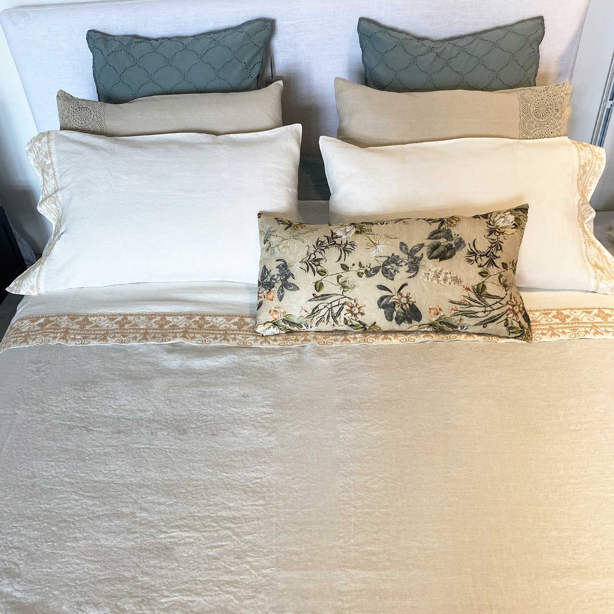 Double top sheet Cross stitch