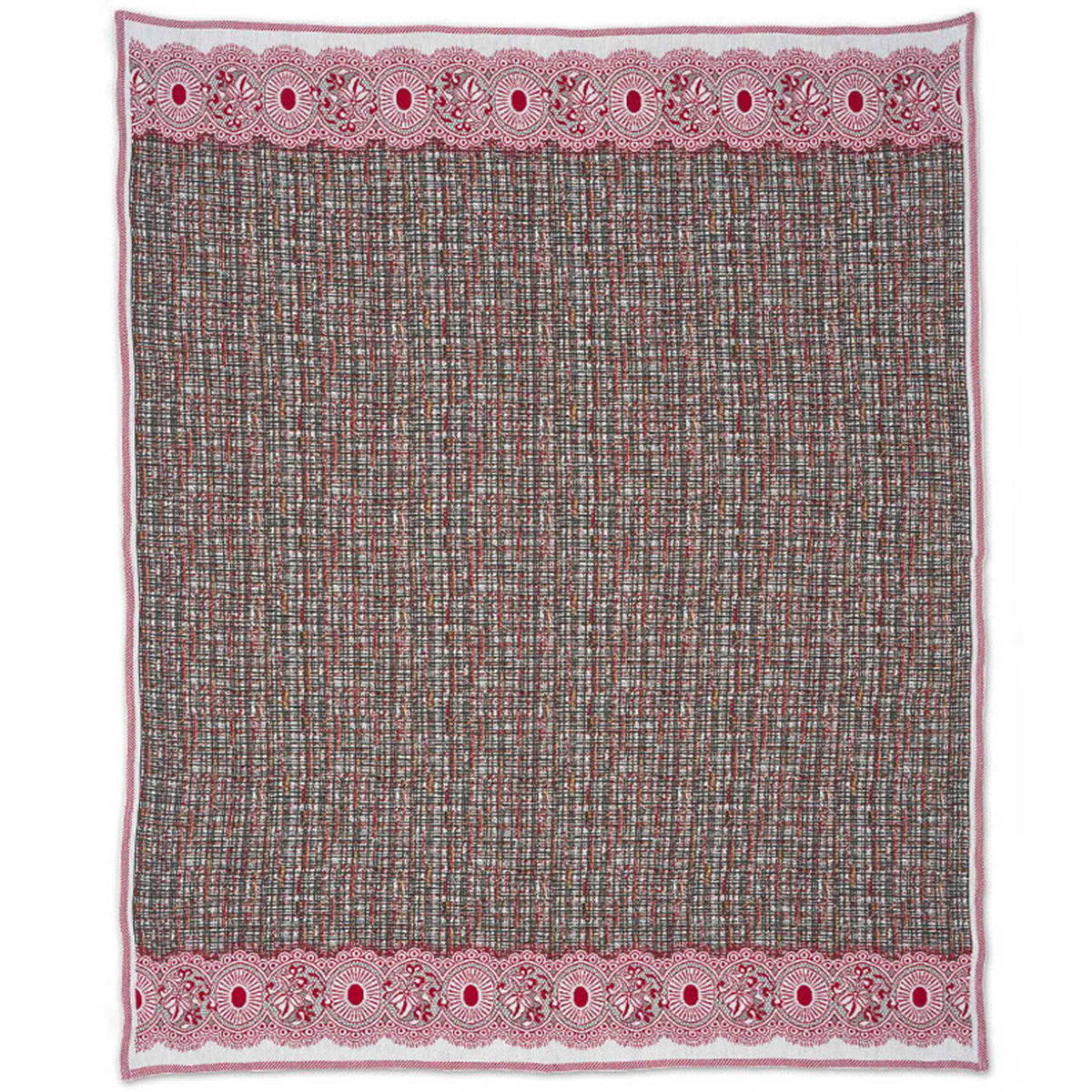 Plaid rosette design
