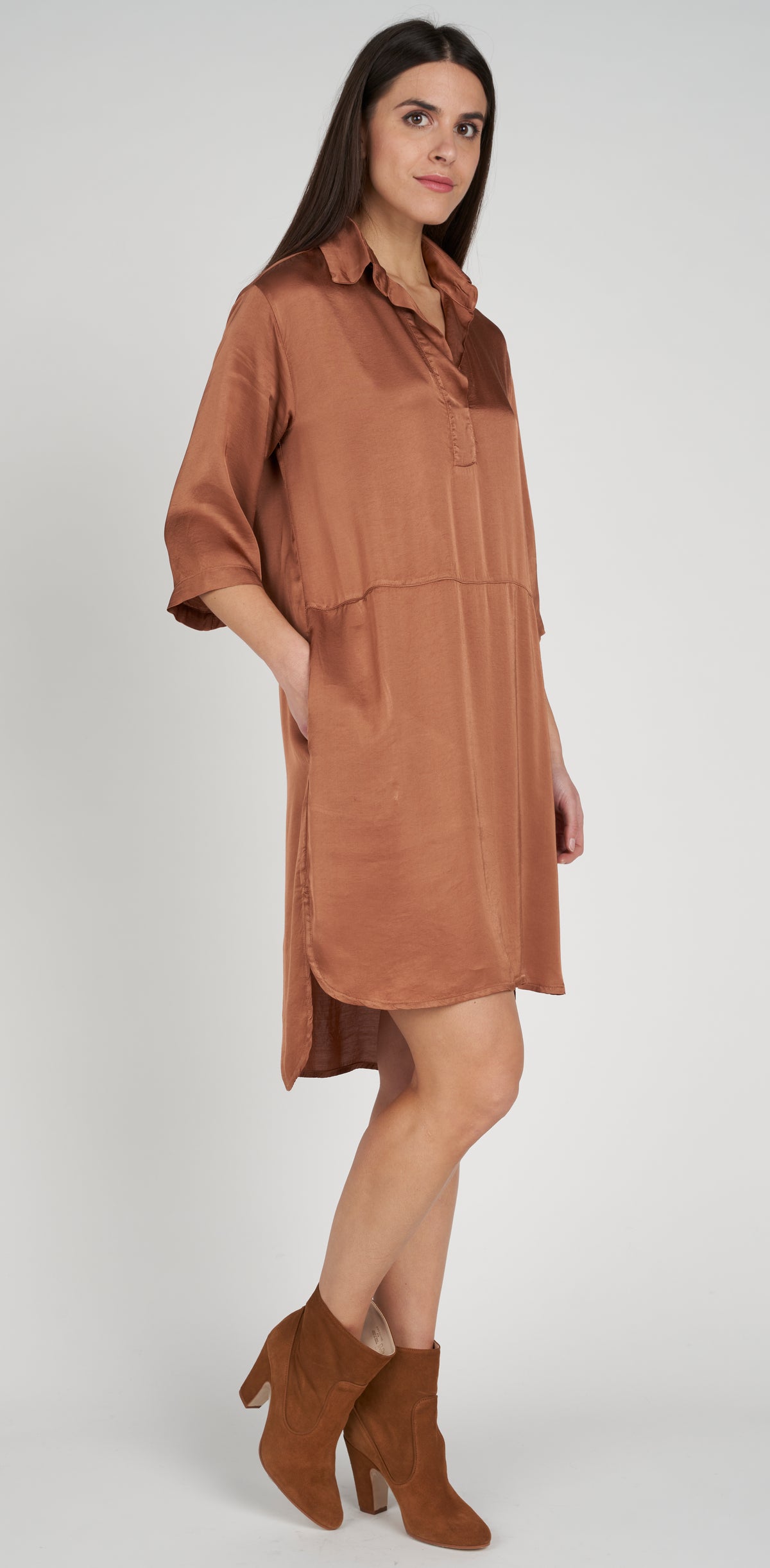 Viscose polo dress