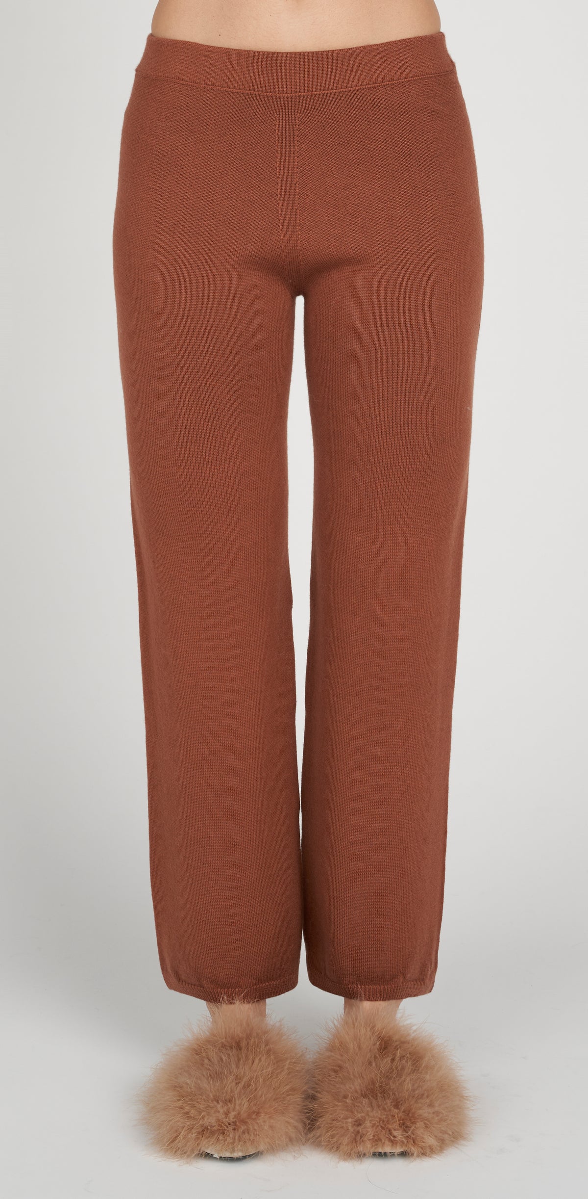 Wide-leg wool trousers