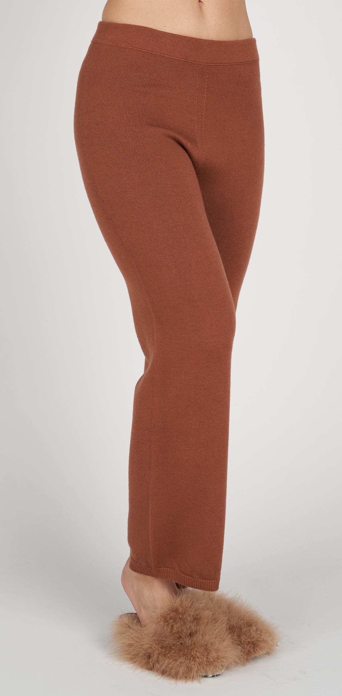 Wide-leg wool trousers