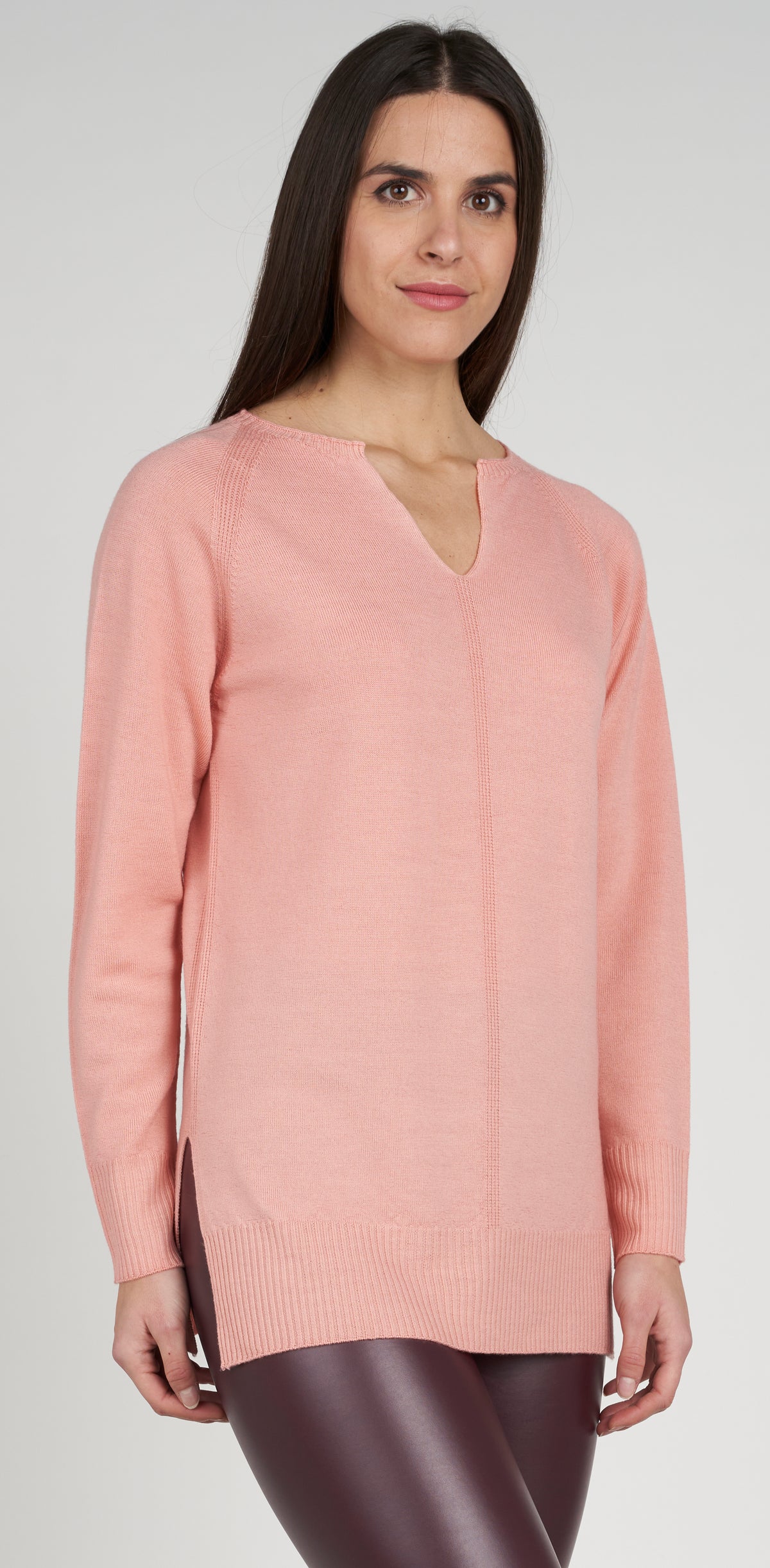 Teardrop neckline top