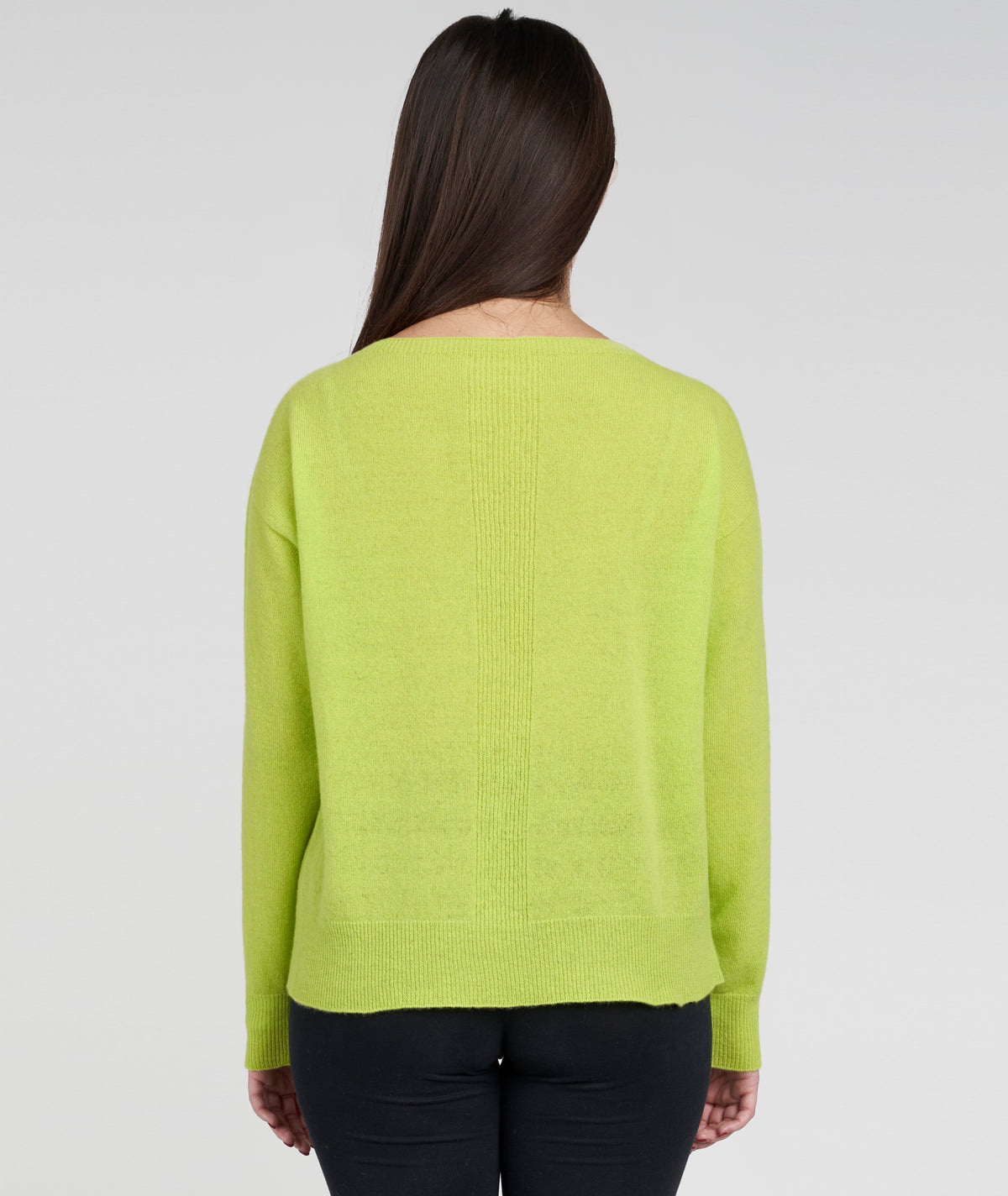 Boat neck top with front slits
