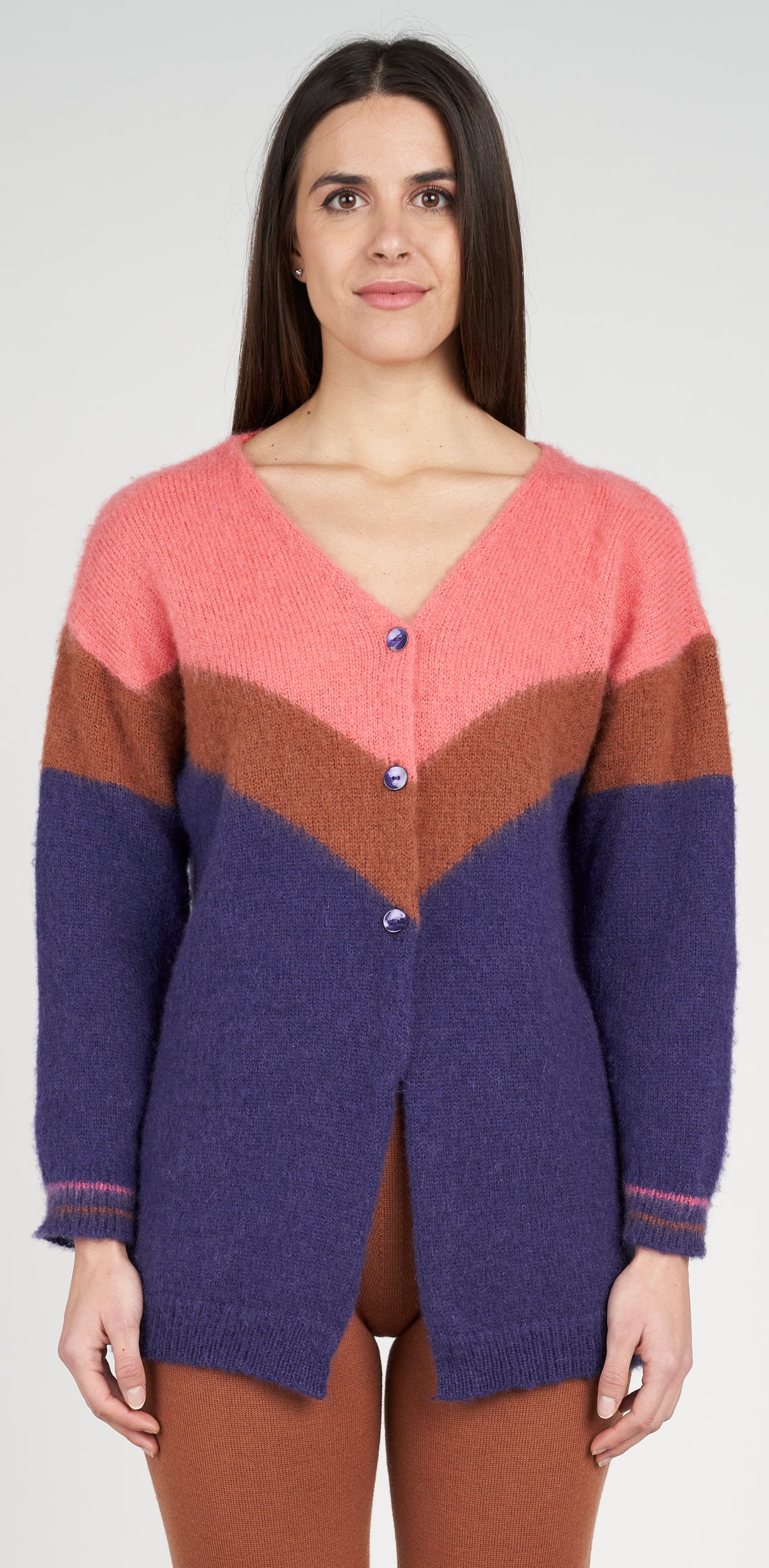 Intarsia cardigan