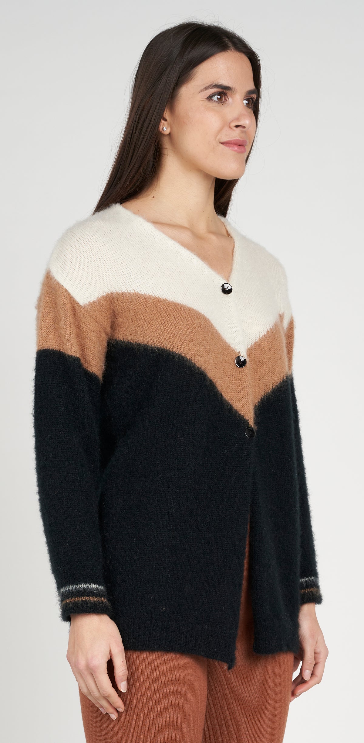 Intarsia cardigan
