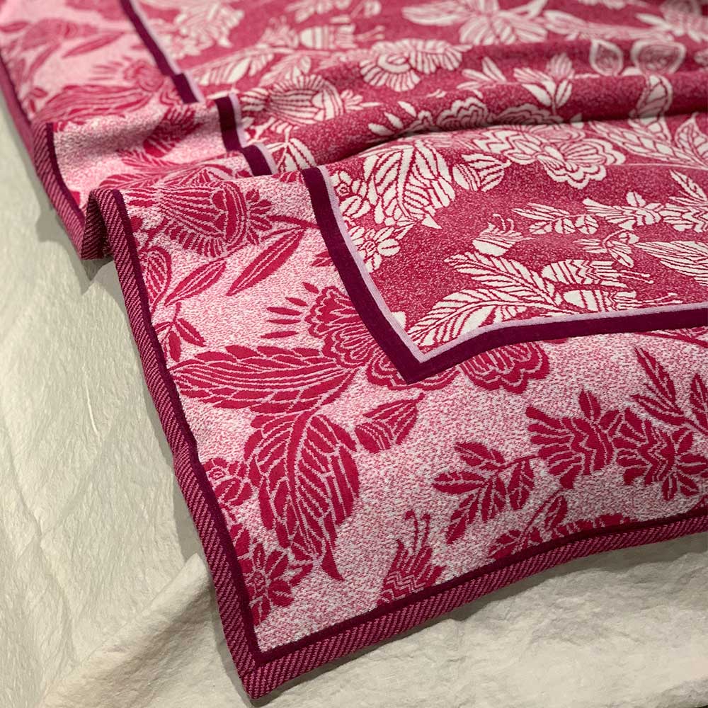 Plaid disegno Fiori Fuxia * fino a esauriemento