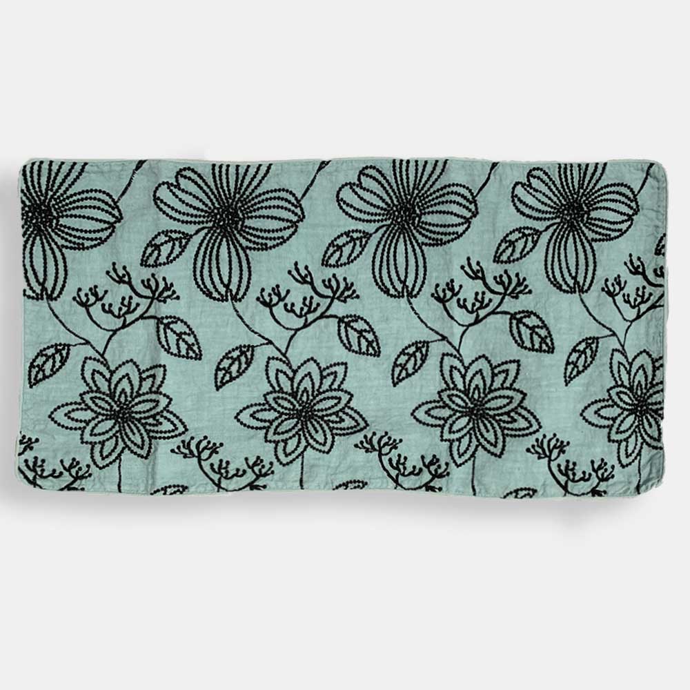 Decorative pillowcase with Leaves embroidery *While supplies last