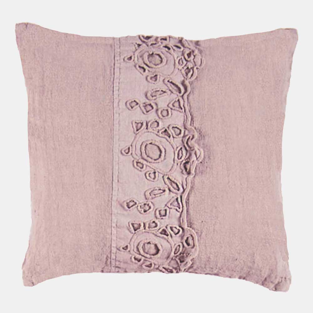 Decorative pillowcase with embroidery circles * while stocks last