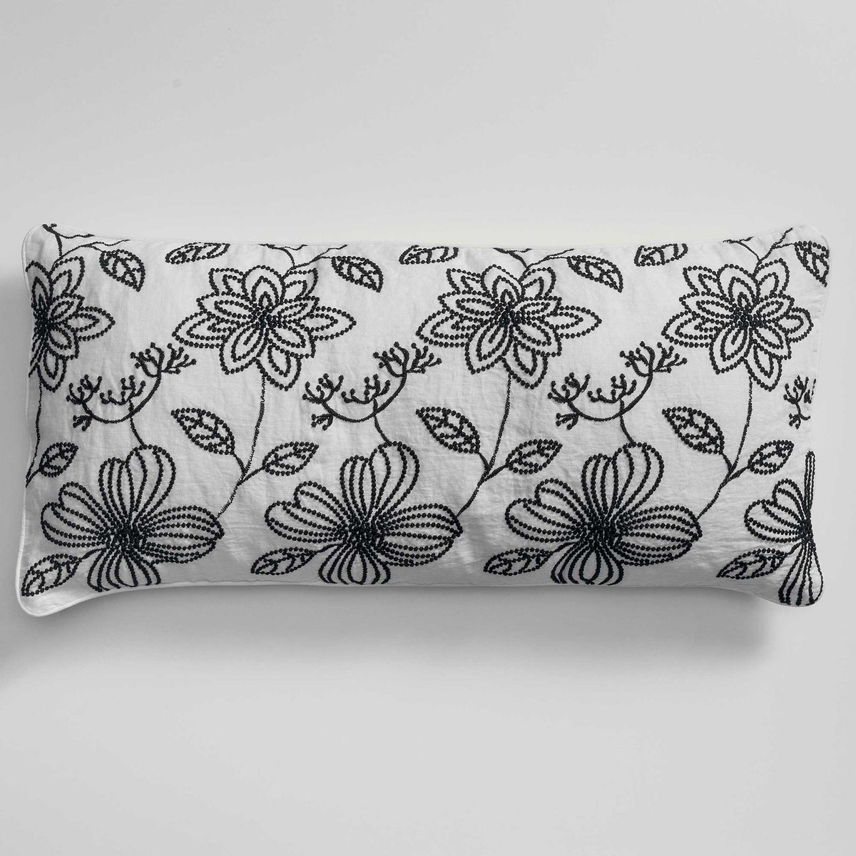 Decorative pillowcase with Leaves embroidery *While supplies last
